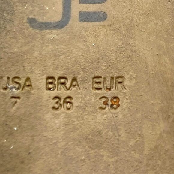 Jorge Bischoff Patent Leather Beige Flats Size 7 - Picture 11 of 12